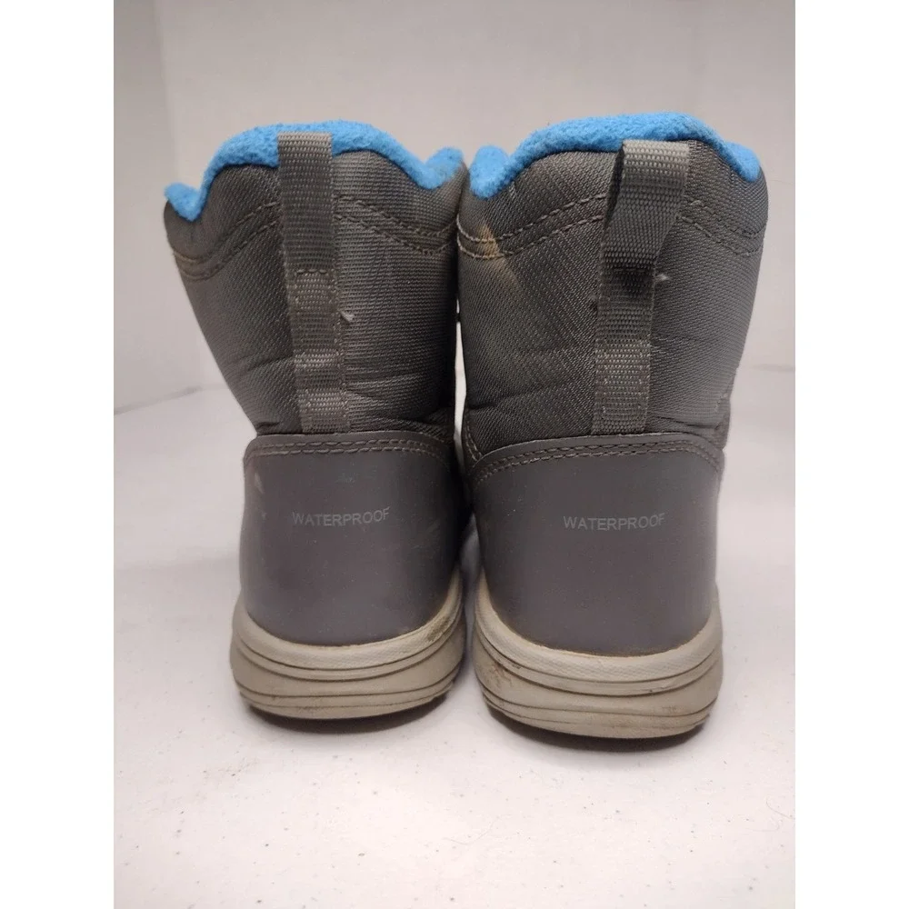 Columbia Kids Waterproof Winter Snow Boots Blue‎ Gray Size 3 Youth